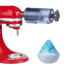 AOOAID SHAVE ICE ATTACHMENT FOR KITCHENAID MIXER, SNOW CONE MAKER - BLACK