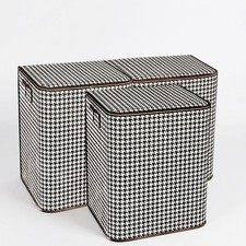 3PCS Cloth Storage Boxes Foldable Organizer Bins for Closet Home