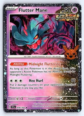 Flutter Mane (Cosmos Holo) 078/162 Holo Trick or Trade BOOster 2024 Pokemon NM