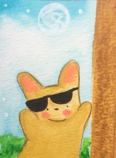 Aceo Original Mixed Media Art