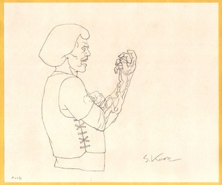 Metalocalypse Original Animation Art by Songgu Kwon: Murderface w Corrupt Arm