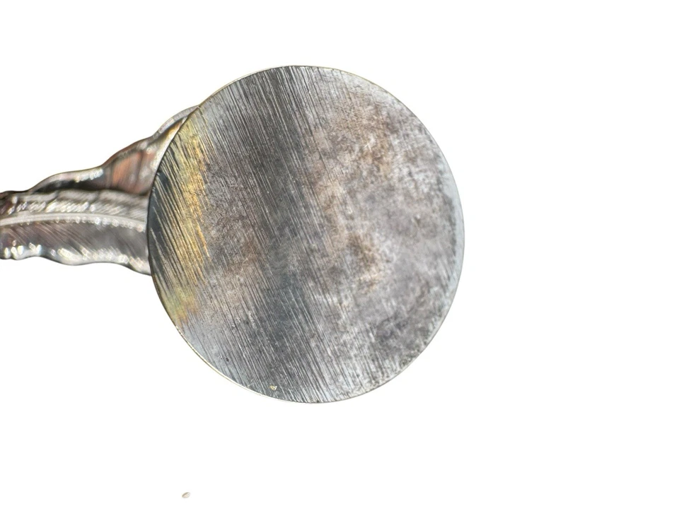 Juego de 6 portatarjetas vintage de plumas plateadas Mappin & Web Foto 3 de 3