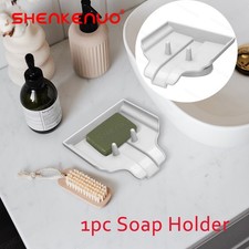 No Water Pooling Soap Holder Kitchen Bathroom Sink Sponge Brush Organizer