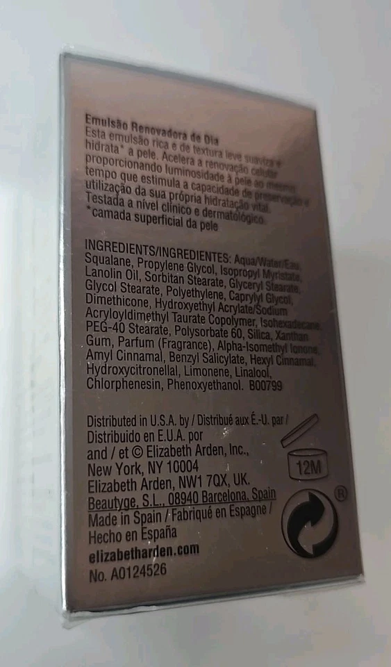 Crema emulsión Elizabeth Arden Millenium Day Renewal 2,5 OZ/75 ML NUEVA SELLADA Foto 2 de 4