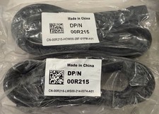 Lot of 2 - Dell 0R215 Heavy Duty 14AWG AC Server Workstation Power Cable Cord