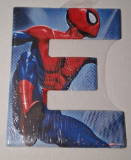 MARVEL Spiderman Comic Metal Wall Decor Letter  E  Embossed 8"x 10" NEW SEALED