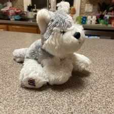 Webkinz Husky Dog 8" HM120 Plush Stuffed White Gray Puppy Ganz No Code Soft Toy