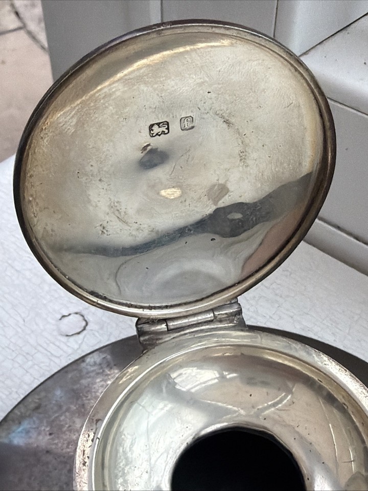 A & J Zimmerman 925 Solid Silver Inkwell | eBay UK