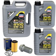 Motor&ouml;l Set 4100 5W-40 LIQUI MOLY 7 Liter + &Ouml;lfilter + Schraube f&uuml;r Mercedes 
