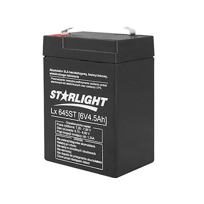 6 V 4,5 Ah Gel Batterie Wiederaufladbar Blei Säure AGM Wartungsfrei Auslaufsicher UK HQ