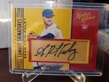 2019 Panini Leather & Lumber Signatures Blue #66/99 Sean Reid-Foley Rookie Auto