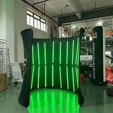 10FT x 8FT Photo Booth Enclosure with LED Lights - Perfect for Parties & Rentals