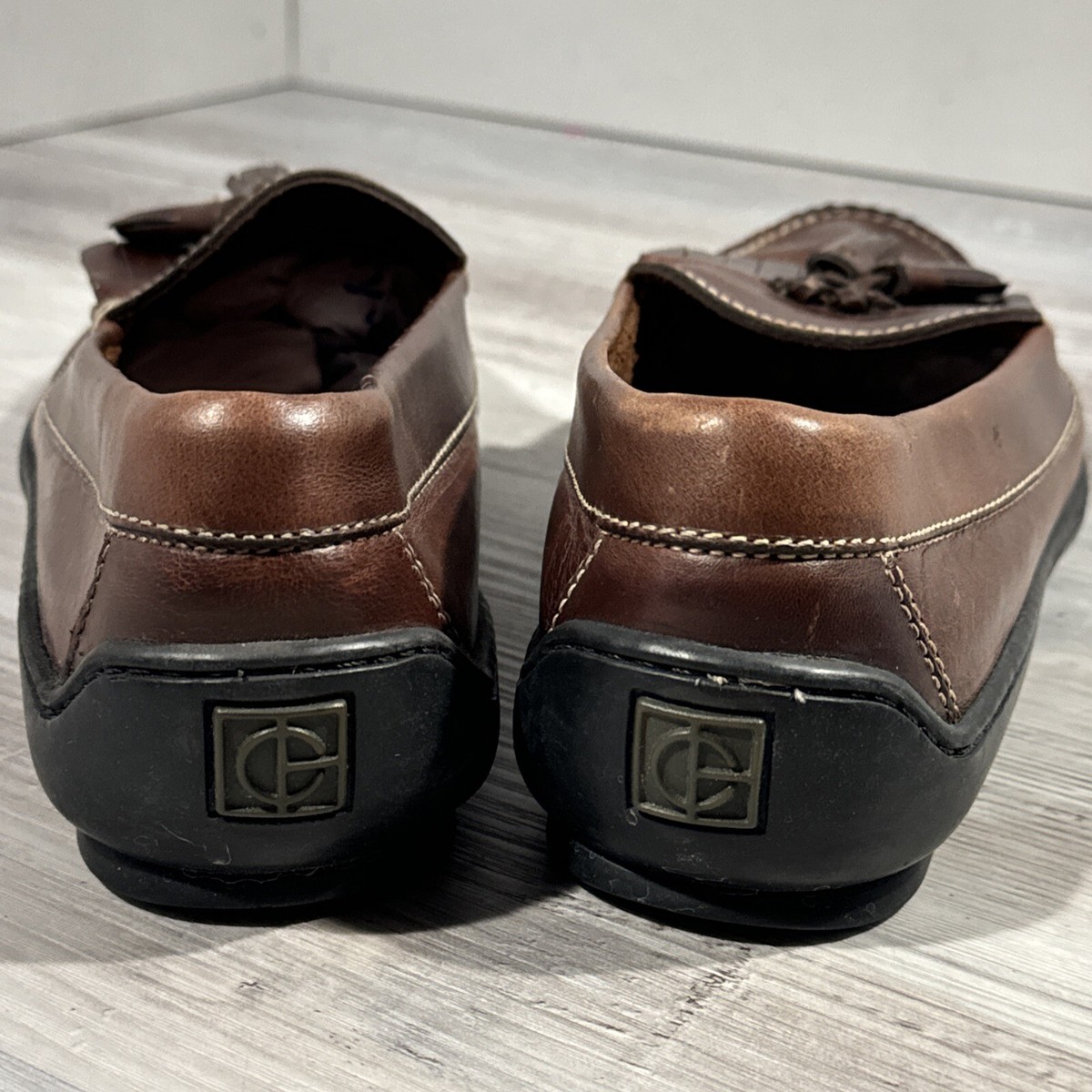 Cole Haan Country Mens Size 9.5 M Brown Leather Made in  display picture 2
