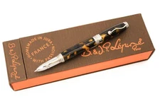 Jean Pierre Lepine Indigo Murano Tortoiseshell Mini Rollerball Pen - FLOOR MODEL
