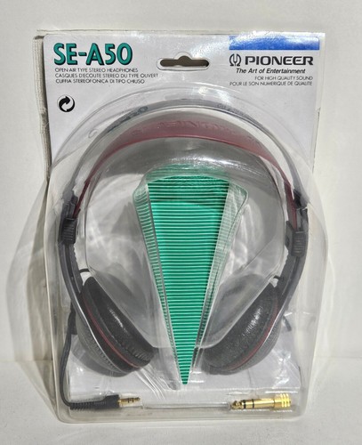 Vintage Pioneer SE-A50 Open Air Type Over Ear Wired Headphones ☆ New / Read - Picture 10 of 15