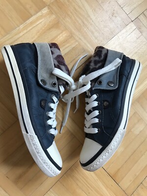 DooDogs Schuhe Sneaker   Sportschuh Gr. 38 Damen     mit Animal-Print Stoff