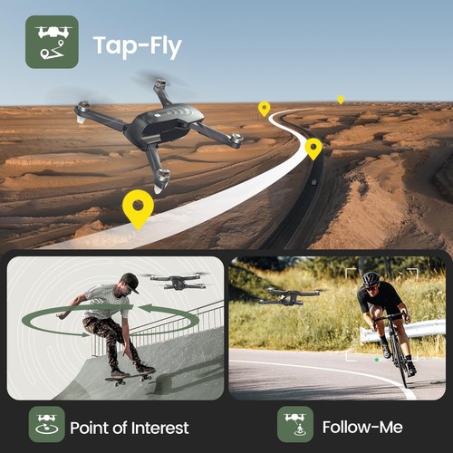 Drone Holy Stone HS175D, Telecamera UHD 4K, 5GHz WiFi FPV, GPS AUTO, 2 batterie. - Imagen 6 de 20