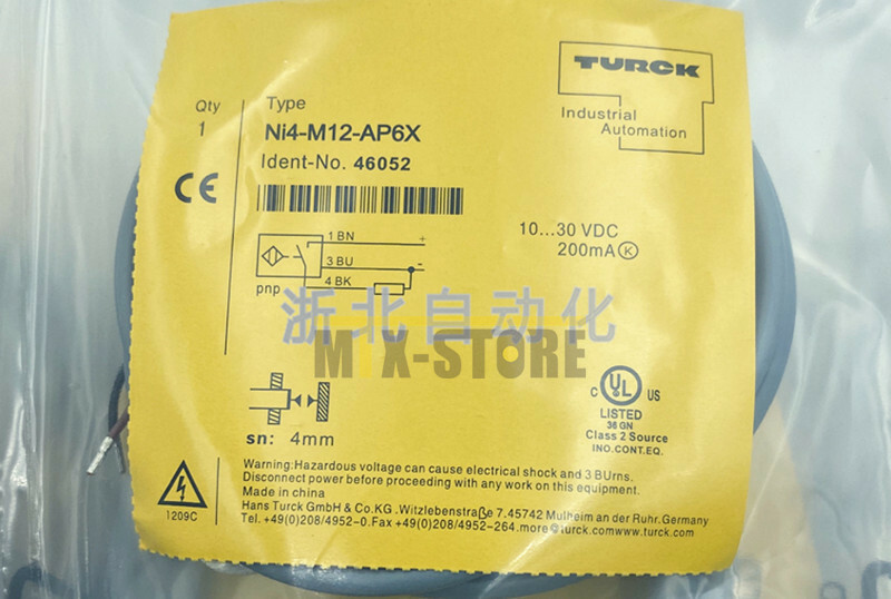 1PC Brand New Ones TURCK NI4-M12-AP6X Sensor&Proximity Switch