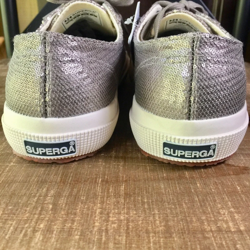 Superga Sneakers Metallic Sequin Gray 7.5 - Image 3 of 4