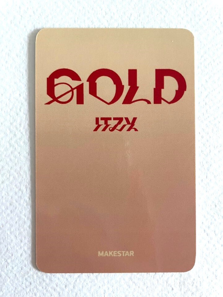 ITZY 9th Mini Album GOLD Makestar POB Official Photocard | eBay