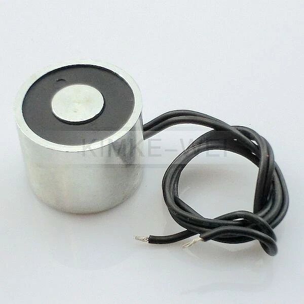 DC 12V/24V Electric Lifting Magnet Solenoid Electromagnet Holding 5.5LB - 330LB - Foto 6
