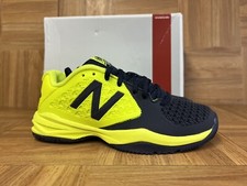RARE Sz 2 - New Balance Kids Tennis Court Shoes Volt Neon Yellow Ball KC996YG2