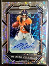 2022 Panini Prizm No Huddle Montrell Washington Disco Auto #356