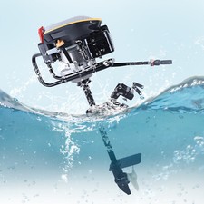 4-Stroke 9 HP Outboard Motor Gas powered Boat Engine With Air Cooling Heavy Duty