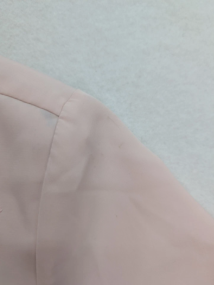 Laura Scott Women's Top Blouse Size 24W Pink Short Sleeve Eyelet Button-Up - Image 4 of 4