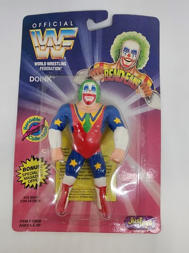 WWF WWE Bend Ems Doink JusToys TitanSports 1994 Fi...