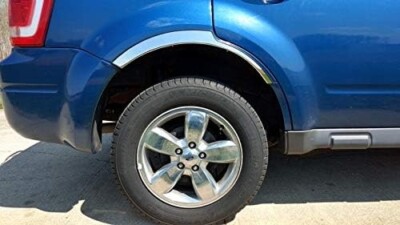 for:2001-2007 Ford Escape/Mariner Fender Trim Stainless Flare Well 4Pc 2''