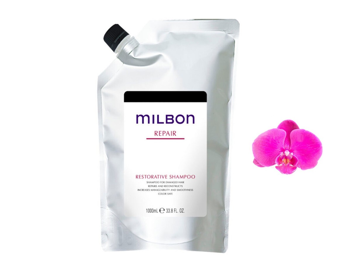 Milbon Repair Restorative Shampoo 33.8oz / 1L | eBay
