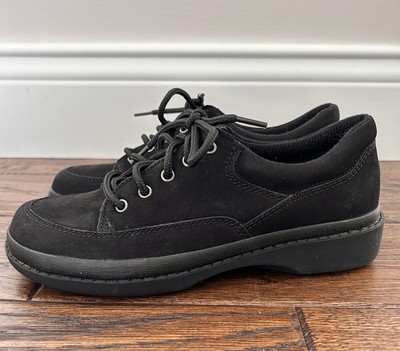Easy Spirit Anti-Gravity Women's Black Lace-up Walking Shoes Size 5 Black Nubuck