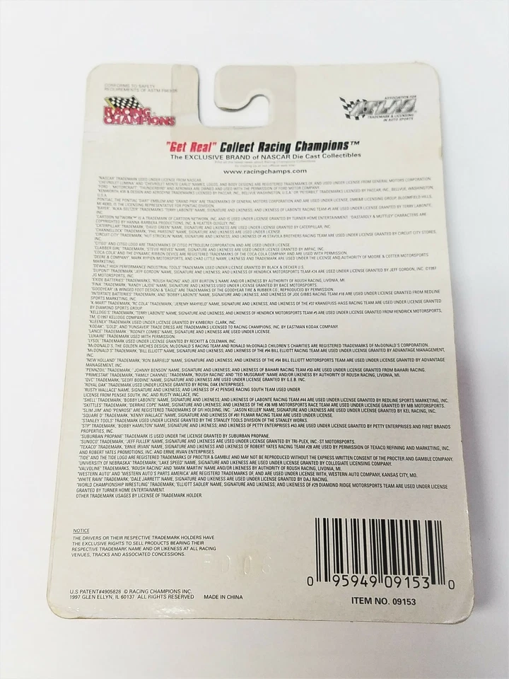1997 Racing Champions 1:144 No21 литой автомобиль Michael Waltrip/Citgo (N2) - Изображение 2 из 2