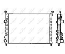 Radiator, engine cooling NRF 58195 for Fiat Siena Palio