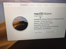 apple macbook pro 13 retina 2017 with touch bar space gray. minimally used