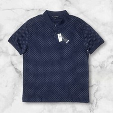 NWT Banana Republic Tailored Performance Men s Navy Polo Shirt Size L Retail 45