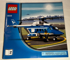 LEGO 3222 Helicopter and Limo Instruction Manuals, Includes 1 of 2 and 2 of 2