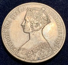 1847 Great Britain Gothic Queen Victoria Historical Token C