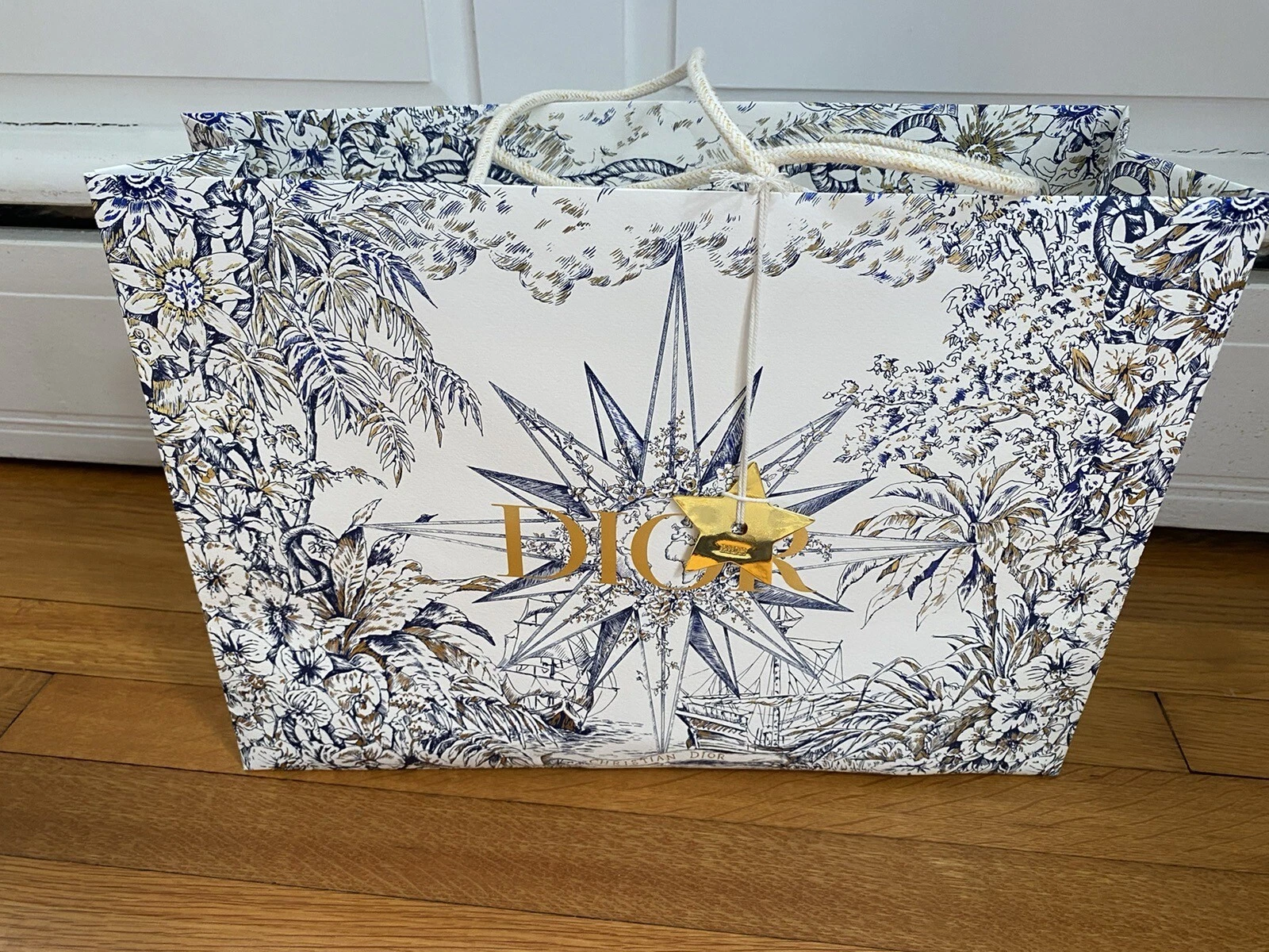 NEUF RARE Authentique Dior 2022 Toilettes Nautiques XXL Sac Cadeau 25x20x7