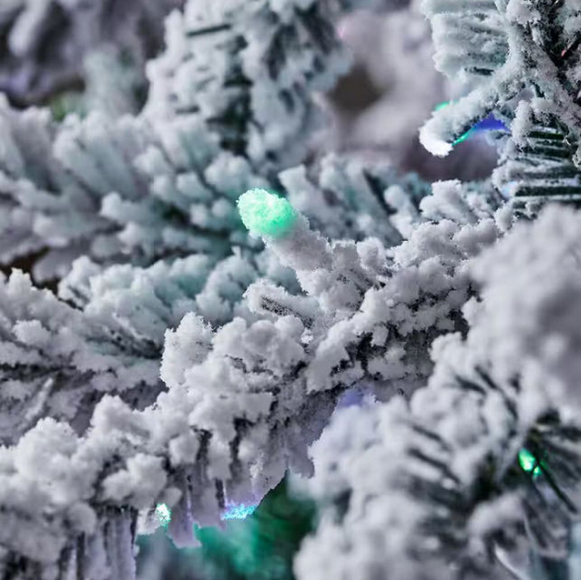 9 ft. Starry Light Flocked LED PreLit Artificial Christmas Tree with