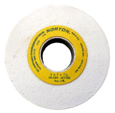 NORTON GRINDING WHEEL 4 X 1 X 1-1/4" 80GRIT 8120RPM 38A80-I8VBE