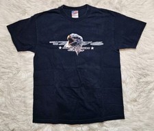 VTG American Glory 1776 Freedom Eagle T-Shirt Vintage XL Black USA Made