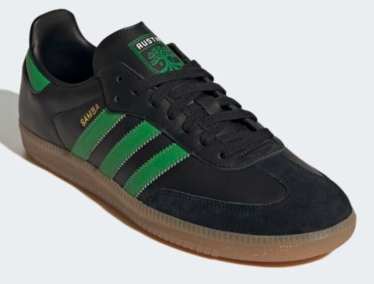 Size 12 adidas Samba Team Black/Green - Austin FC - HQ7035 Size 12 adidas Samba Team Black/Green - Austin FC - HQ7035