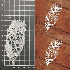 Feather Metal Cutting Dies Blade Punch Stencil Scrapbooking Making DIY Embossing