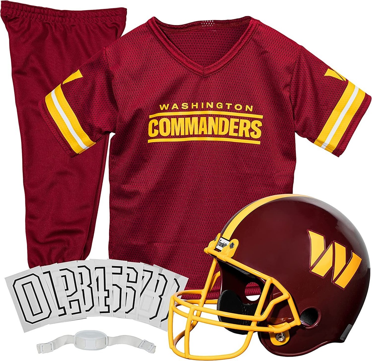 Washington Commanders Kids NFL 6pc Deluxe Football Uniform Set