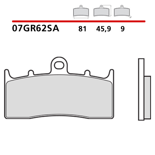 Plaquettes de Frein Avant BMW R 1150 GS Adventure N° ABS Intégrale 1150 02> - Photo 1/9