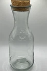 Paul Masson Vintage Embossed Since 1852 Glass Milk Bottle Carafe Decanter W Cork