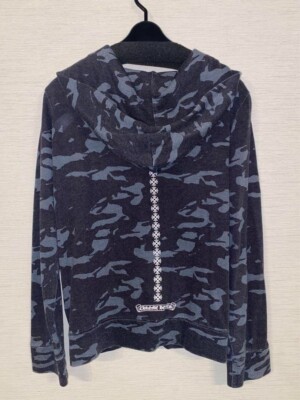 パーカー・フーディ Chrome Hearts Camo Horseshoe Hoodie Black Chrome Hearts Black & Pink Online Exclusive Horseshoe Logo