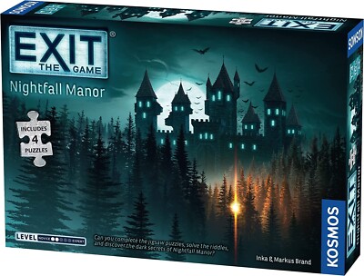 Exit Nightfall Manor Thames & Kosmos TAK 692880 Escape Room Card Game Puzzles